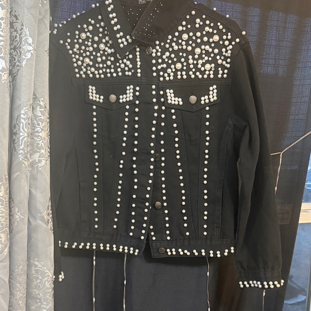 Black Studded Women's Jacket